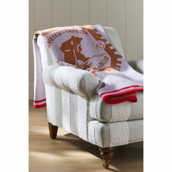 Anthropologie Karhu Patterned Wool Throw Blanket New - Picture 2 of 3
